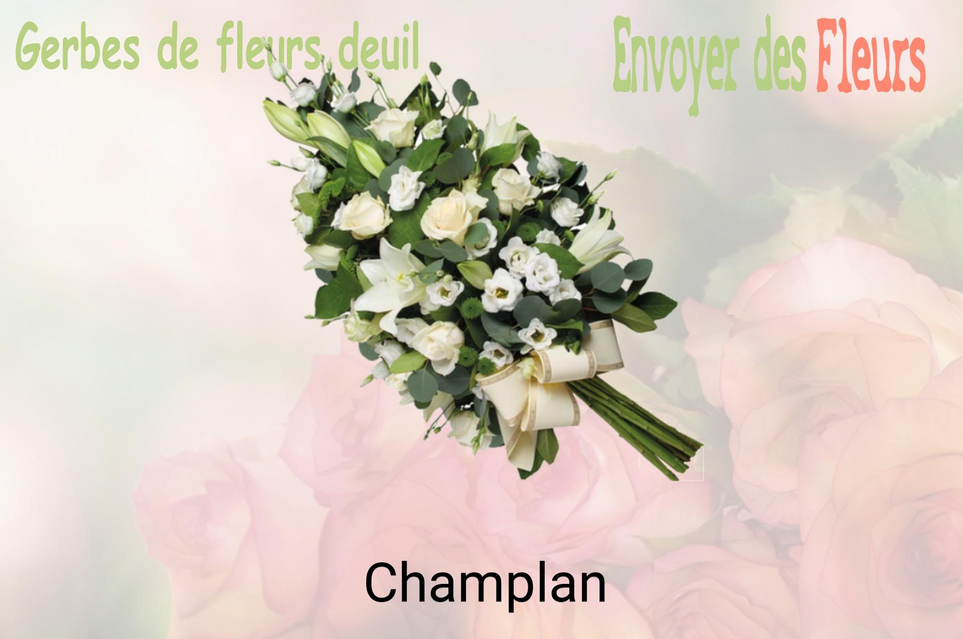 Gerbe de fleurs de deuil livrée à Champlan